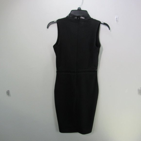 Missguided Little black dress w/ collar Size 1 halter dress holiday party - Picture 6 of 8